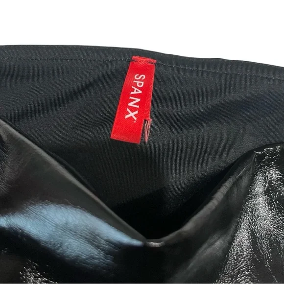 SPANXshape Faux Leather Patent Leggings - Picture 9 of 12
